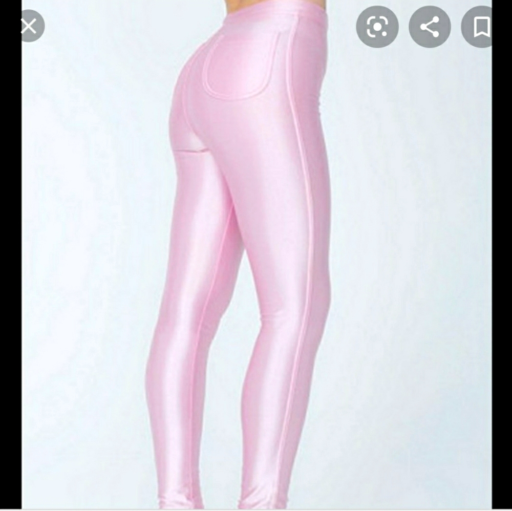 AMERICAN APPAREL PINK DISCO PANTS